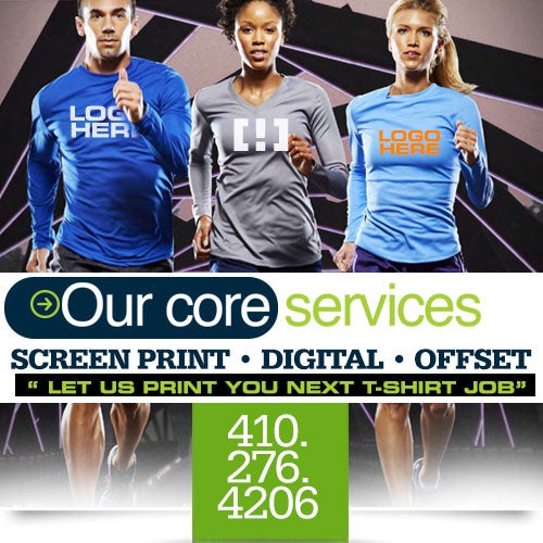 Screen printing on dri top fit